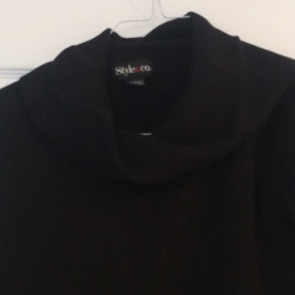 Black cowl neck sweater size L - Picture 2 of 5